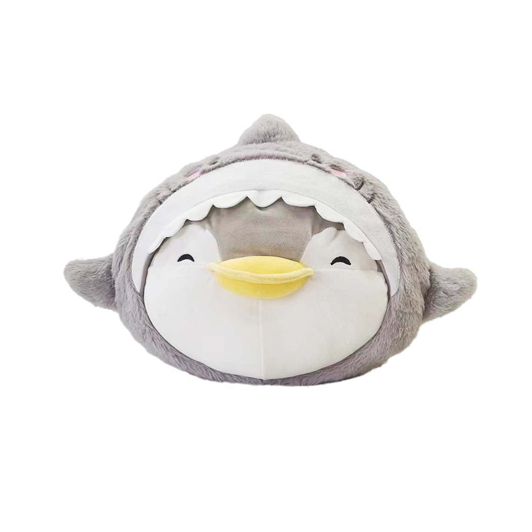 13in. Ocean Penguin Head-Shape Pillow(Gray Penman) Miniso plush toy – buy online at Yunitara