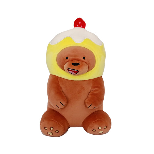 We Bare Bears Dessert Collection Plush Toy 30 CM(Grizz) Miniso plush toy – buy online at Yunitara