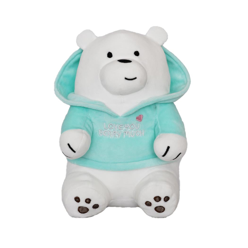 We Bare Bears Hoodie Collection Plush Toy 23CM(Ice Bear) Miniso plush toy – buy online at Yunitara