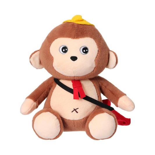 Miniso Cute Monkey Series Plush Toy 30CM(Going to School) Miniso plush toy – buy online at Yunitara