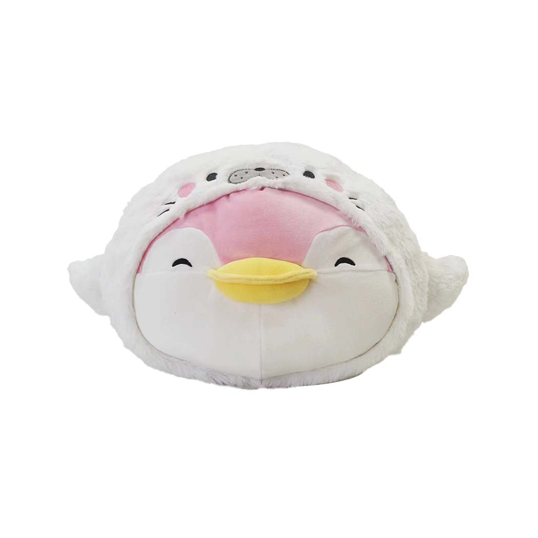 13in. Ocean Penguin Head-Shape Pillow(Pink Pendy) Miniso plush toy – buy online at Yunitara