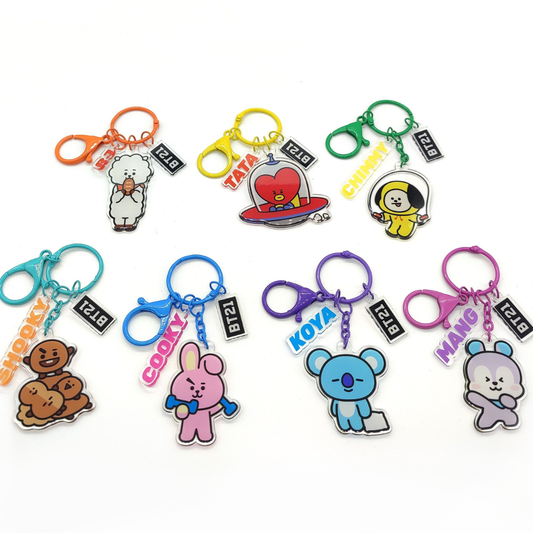 BT21 Collection Acrylic Keychain